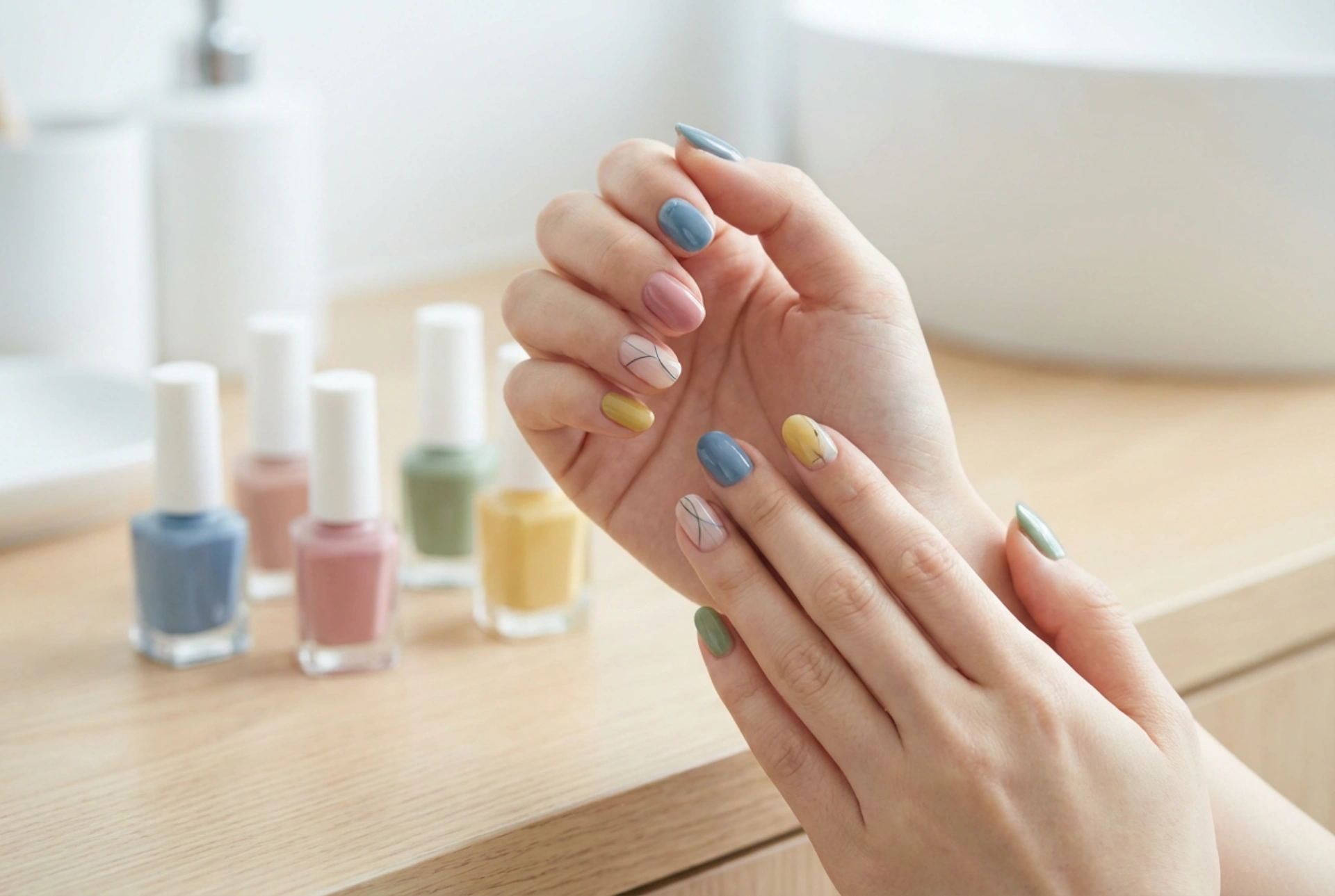 Ongles colorés à la maison : combinaison de couleurs, compositions et finitions