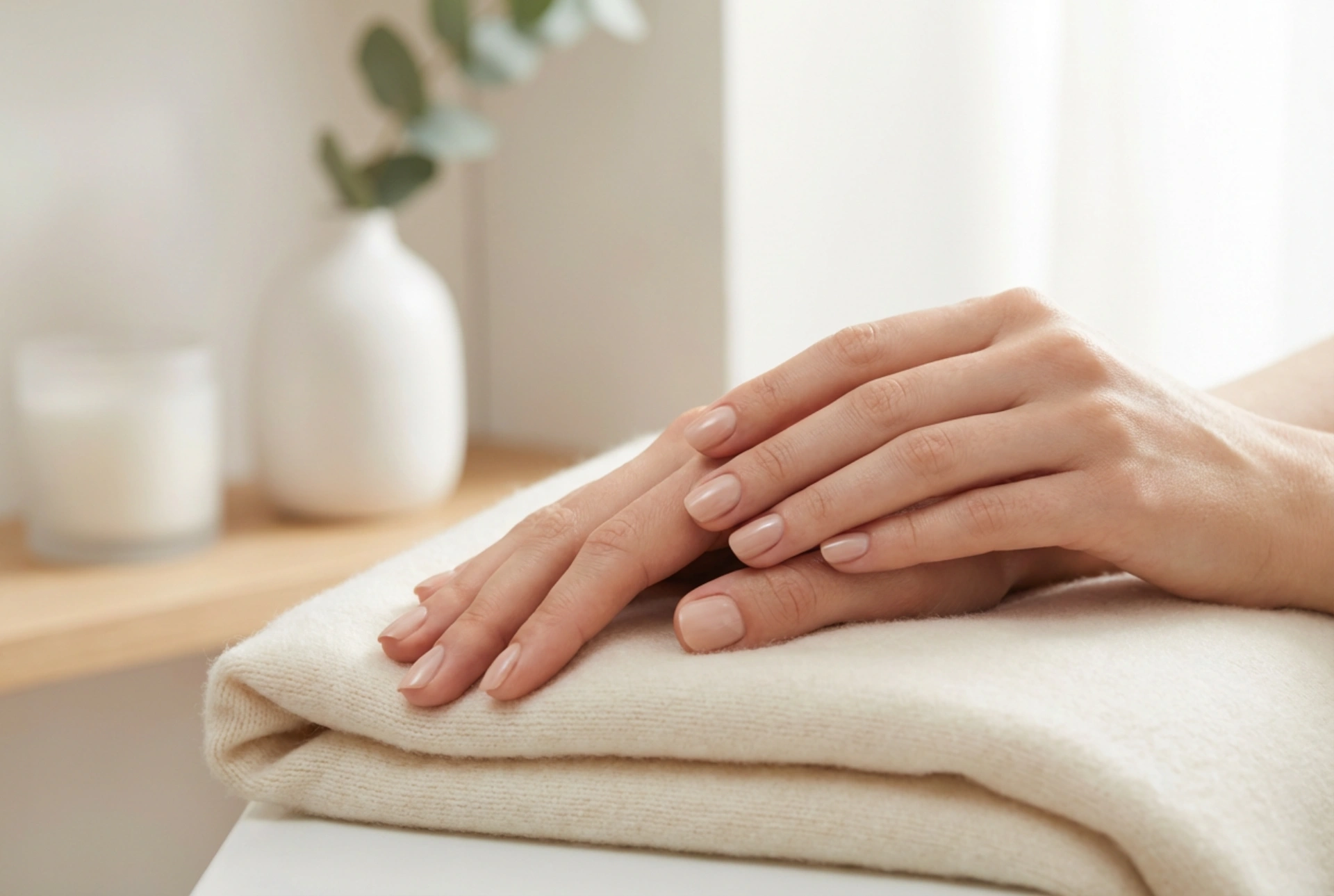 Ongles nude sans effet masque : tons neutres et application légère