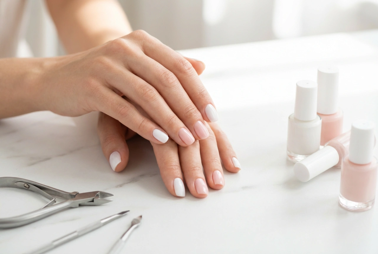 Ongles blancs et roses : une manucure délicate en quelques étapes faciles