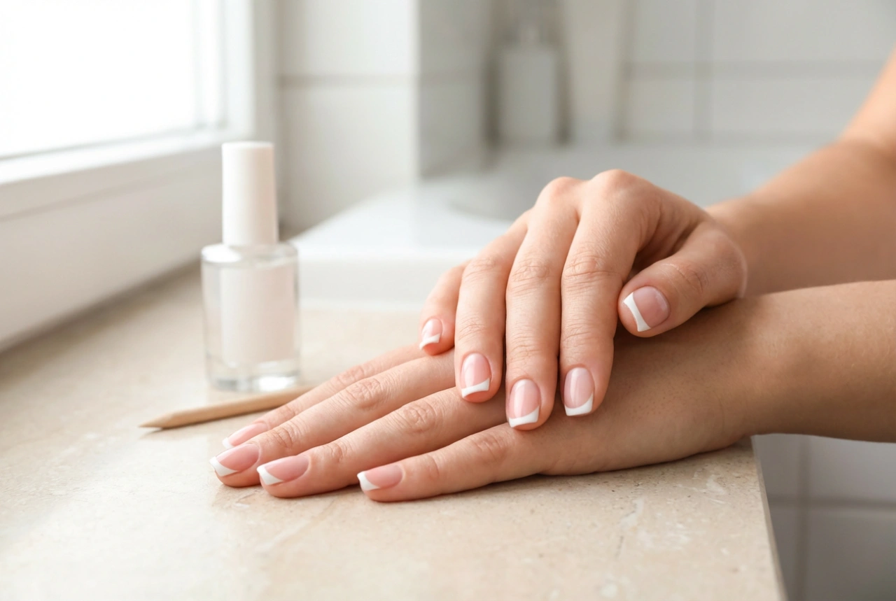 Pointes d'ongles blanches : la french manucure classique version maison