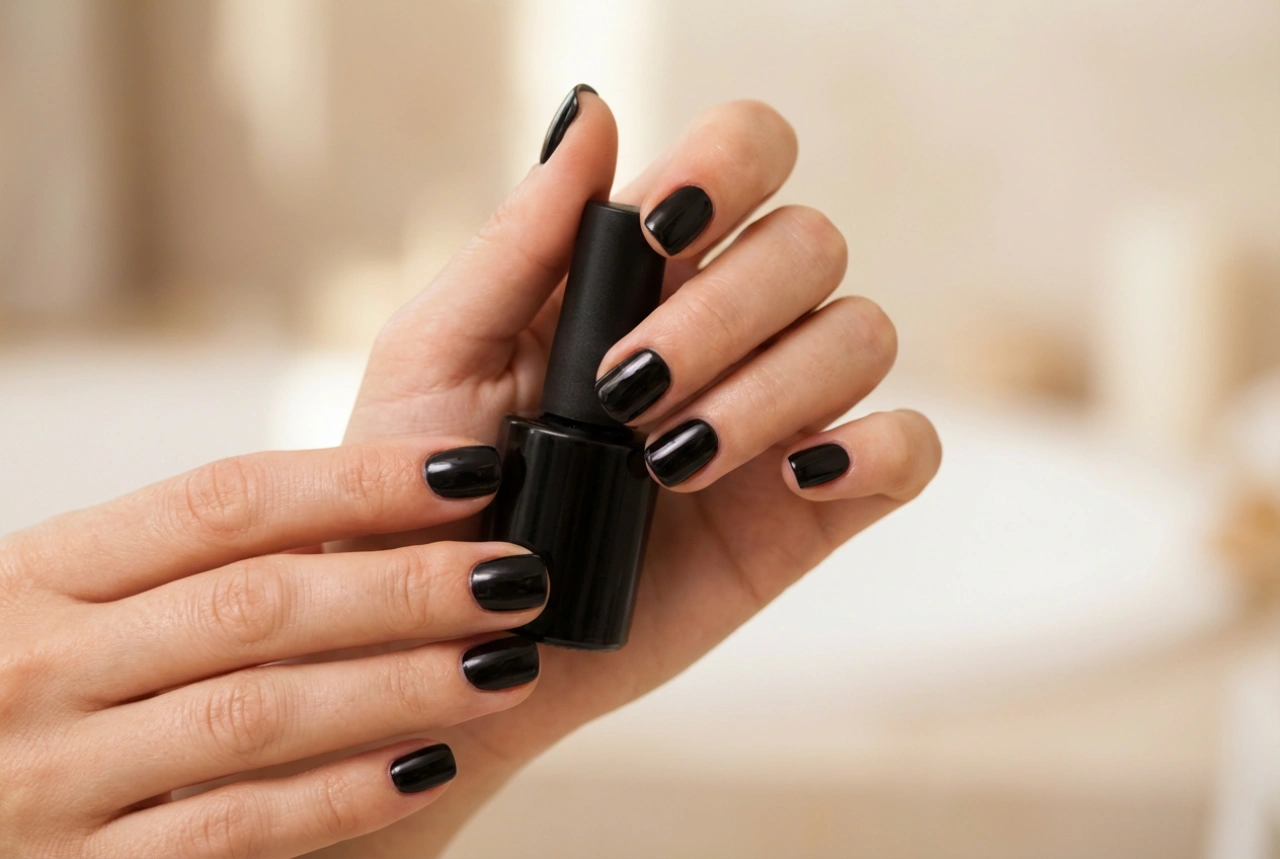 Ongles courts noirs : techniques d'application et finition soignée