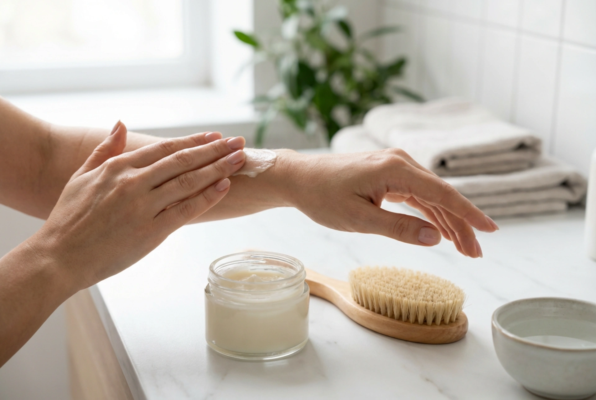 Baume raffermissant : massage, brossage à sec et règles d'application