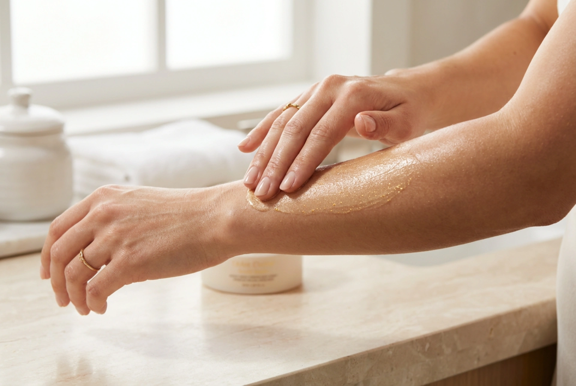 Baume aux particules d'or : comment obtenir un éclat subtil sans traces