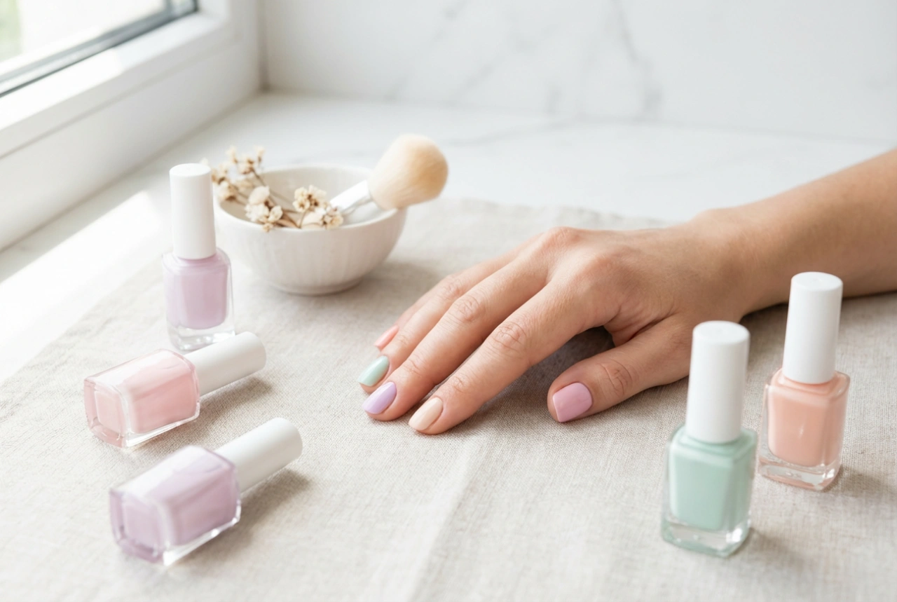 Manucure pastel : comment associer les couleurs, masquer les traces et choisir le top coat
