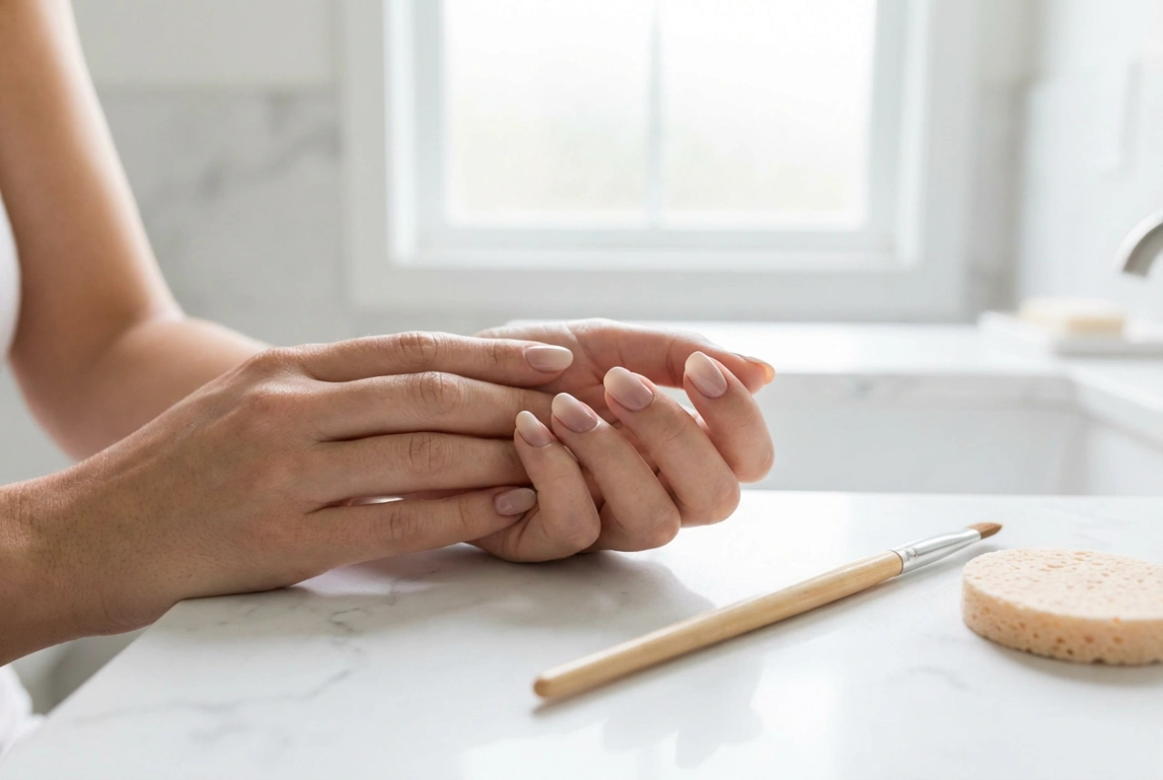 Ongles bicolores : techniques simples pour associer les couleurs avec du ruban, un pinceau et une éponge