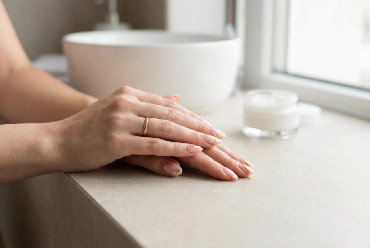 Ongles roses et dorés : des accents élégants pas à pas