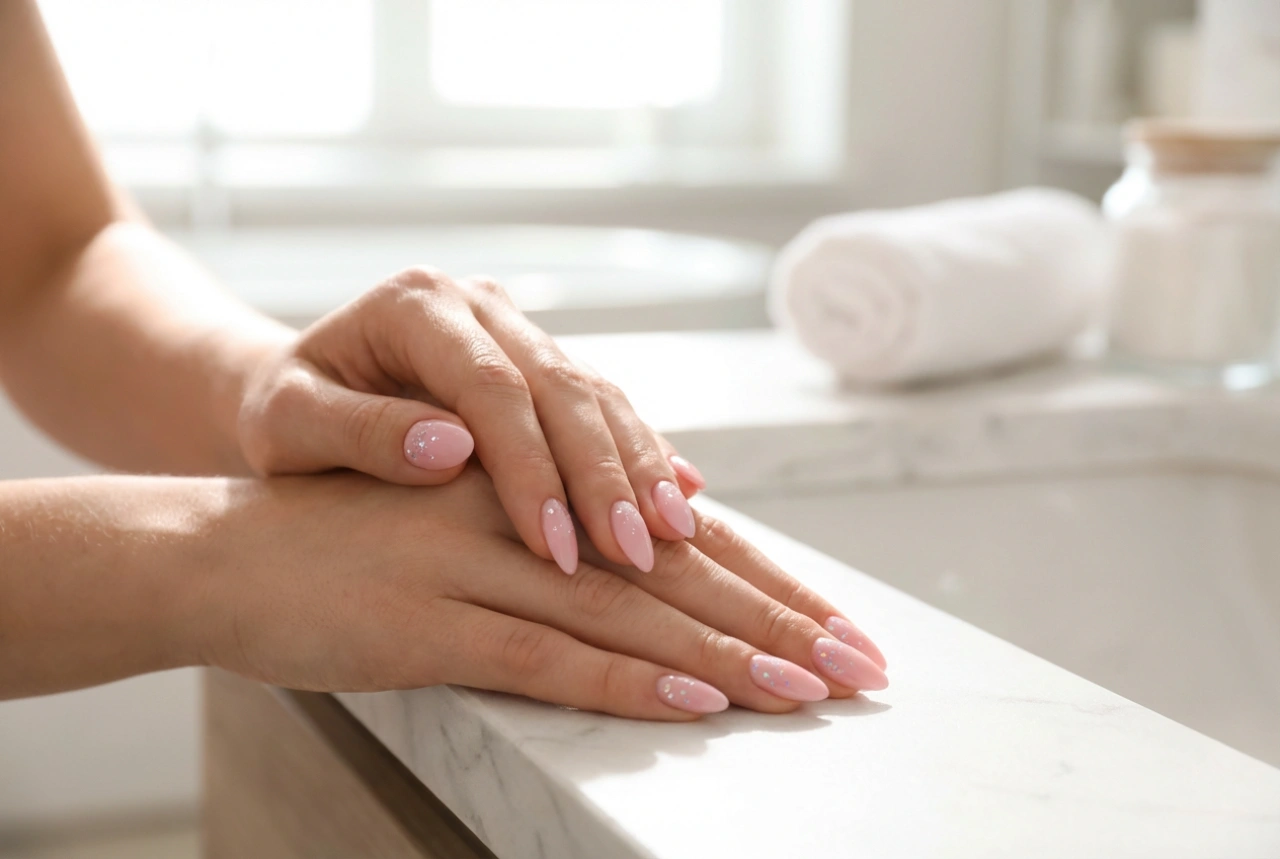 Manucure rose et paillettes : comment adopter la brillance avec subtilité
