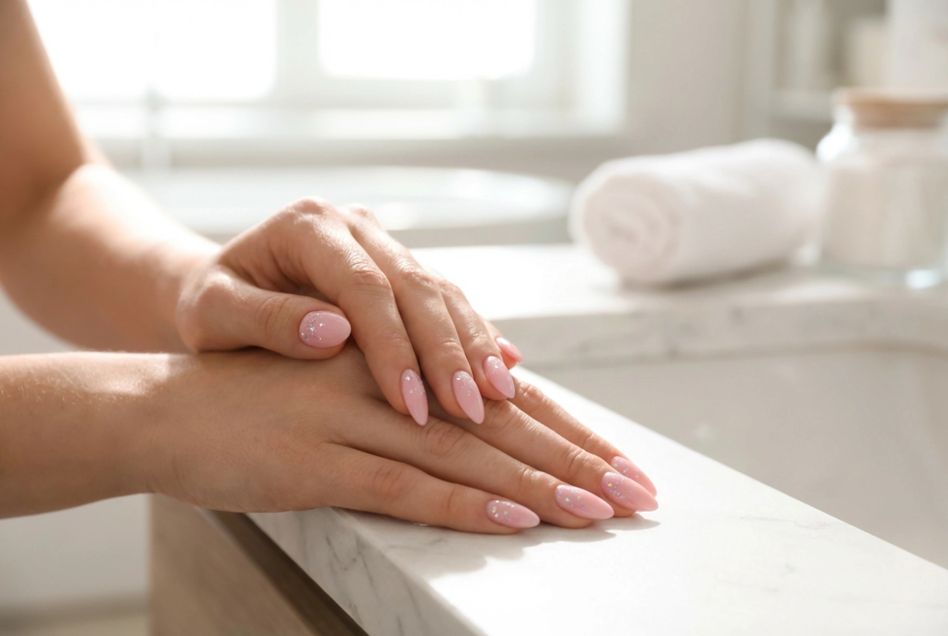 Manucure rose et paillettes : comment adopter la brillance avec subtilité