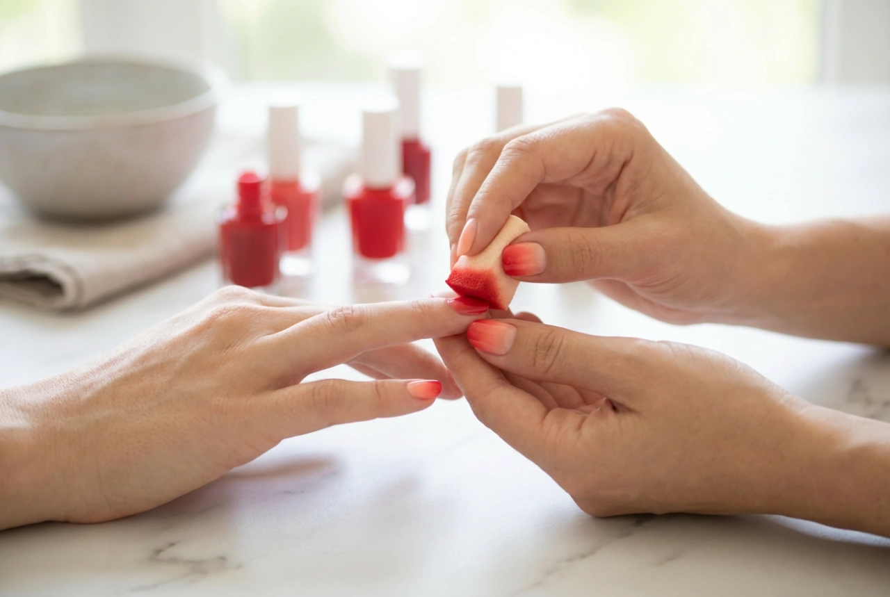 Comment réaliser des ongles ombrés rouges à la maison : une méthode simple