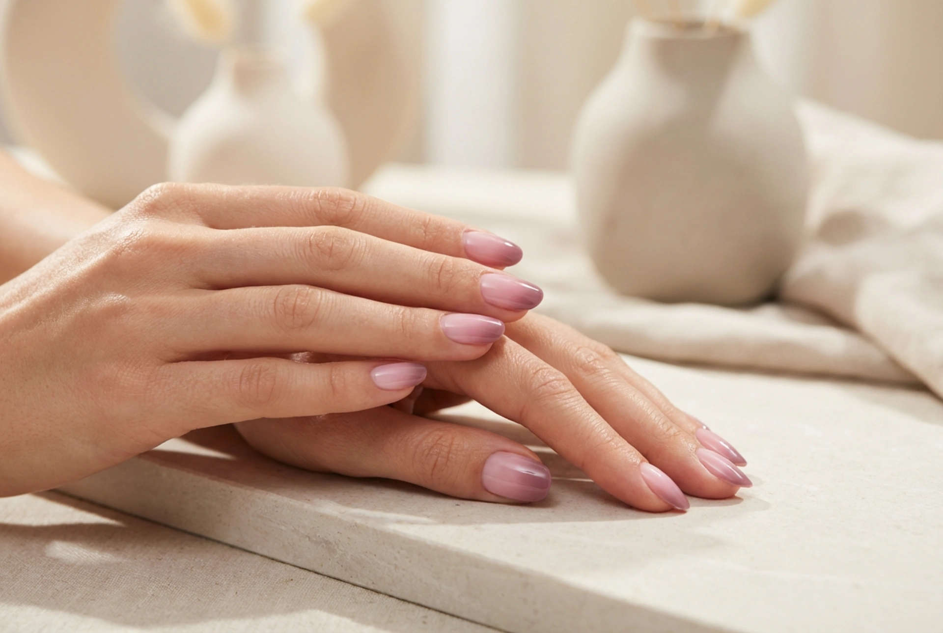 Manucure hybride ombré : techniques de dégradé avec des vernis semi-permanents