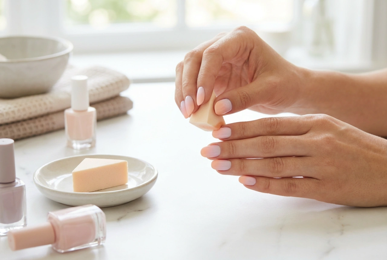 L'effet ombré sur les ongles le plus simple pour les débutants : méthode rapide à l'éponge