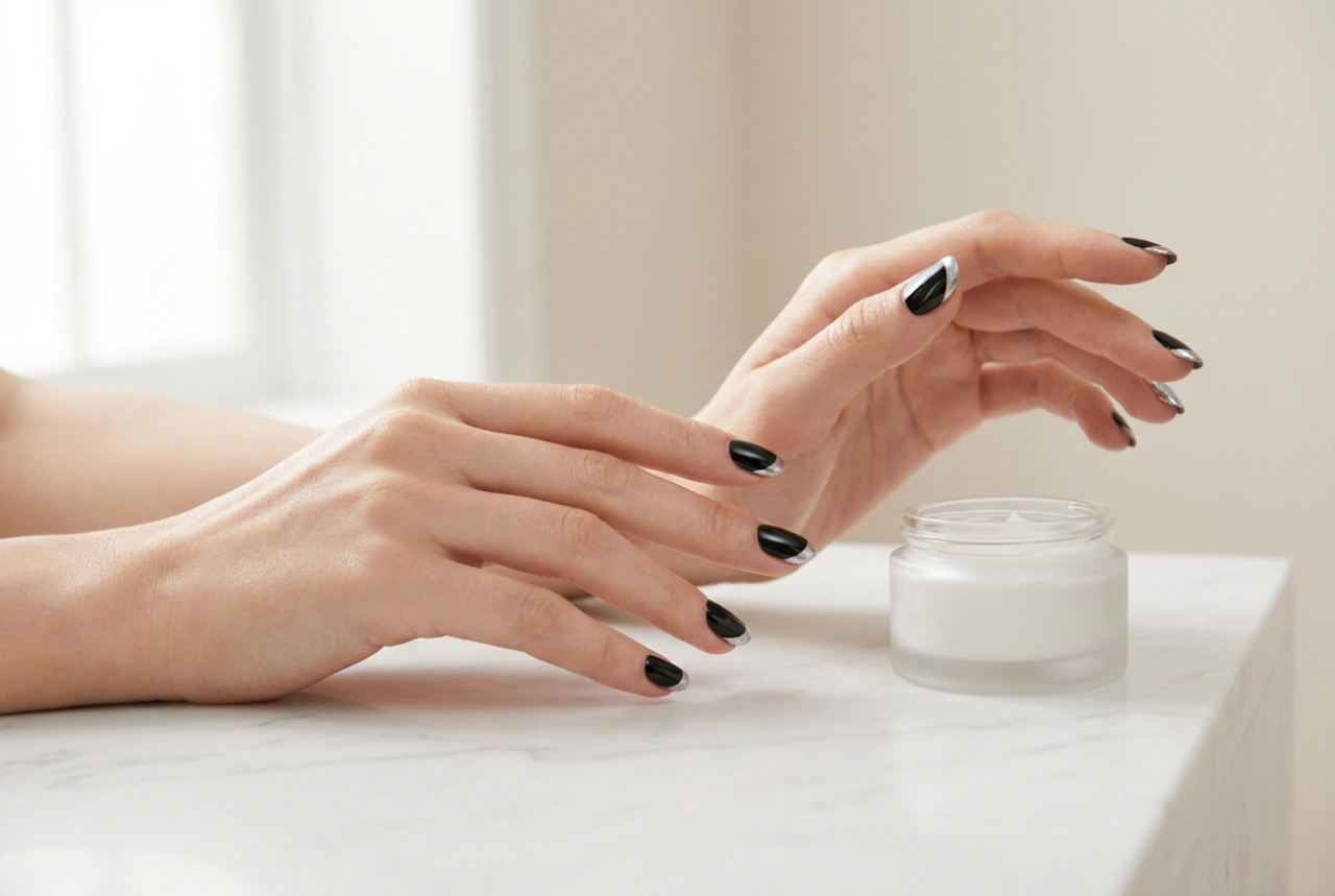 Ongles noirs et argentés : trois façons d'adopter une touche métallique