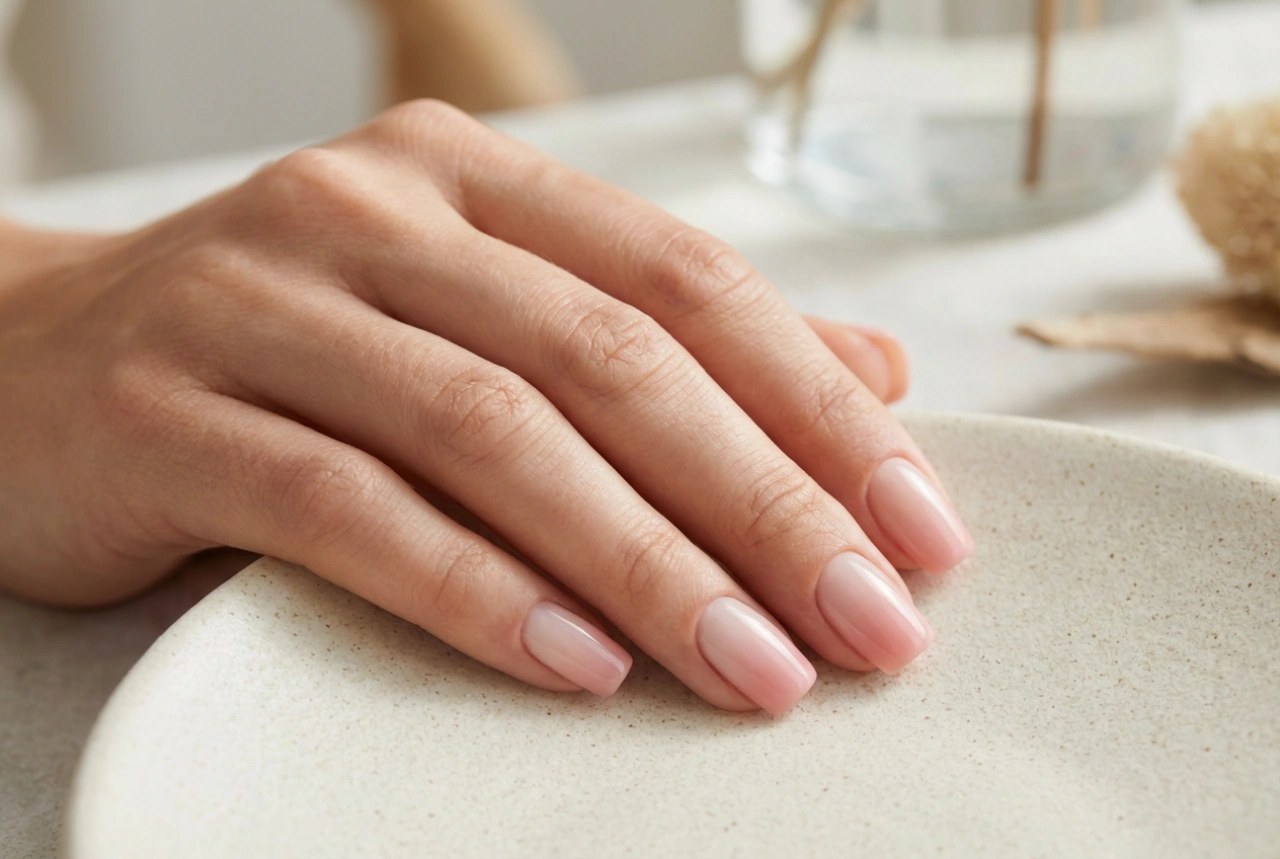 Ombre sur ongles carrés : forme uniforme et lignes épurées