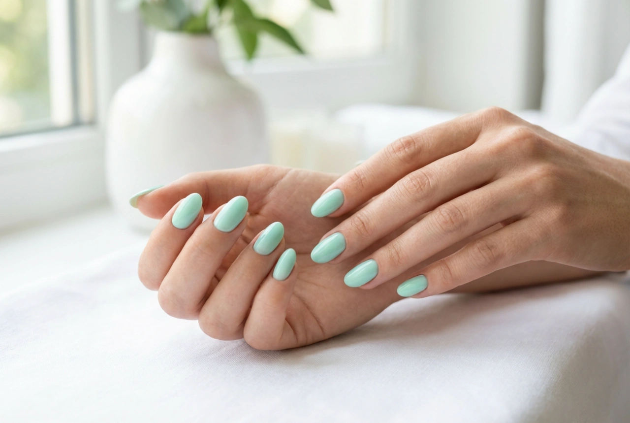 Ongles Ombré Menthe : Un Dégradé Frais et Estival