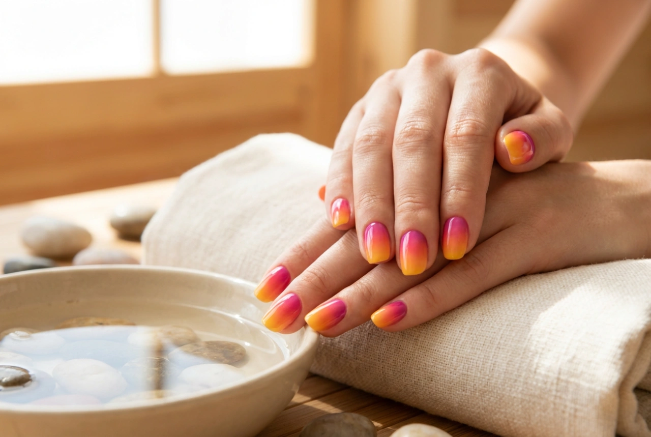 Manucure d'été : des ongles ombrés vibrants et durables pour la saison chaude