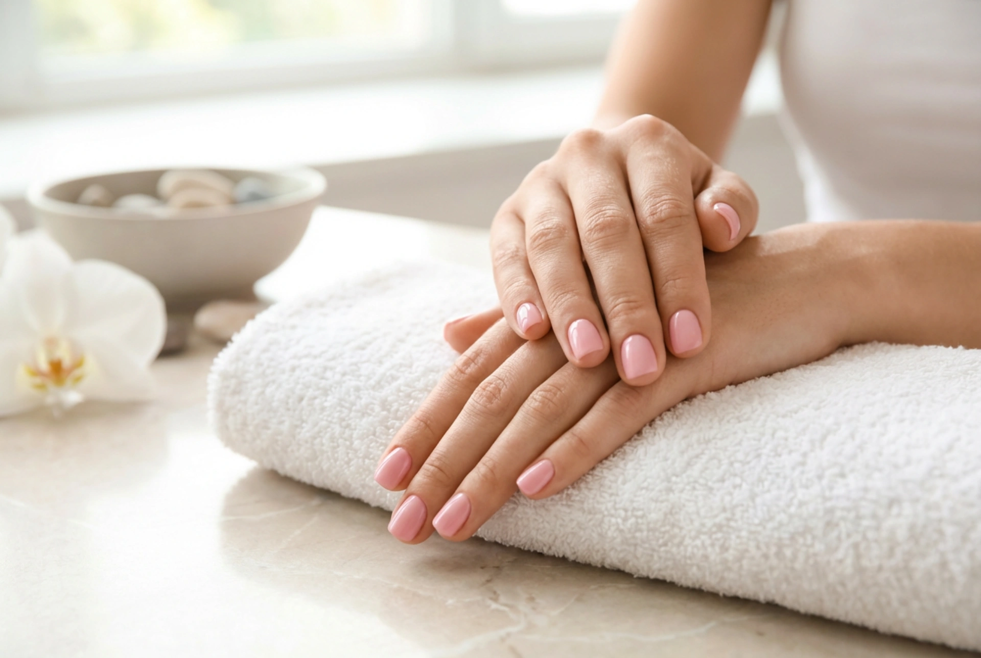 Vernis semi-permanent sur ongles courts : allongement optique et proportions