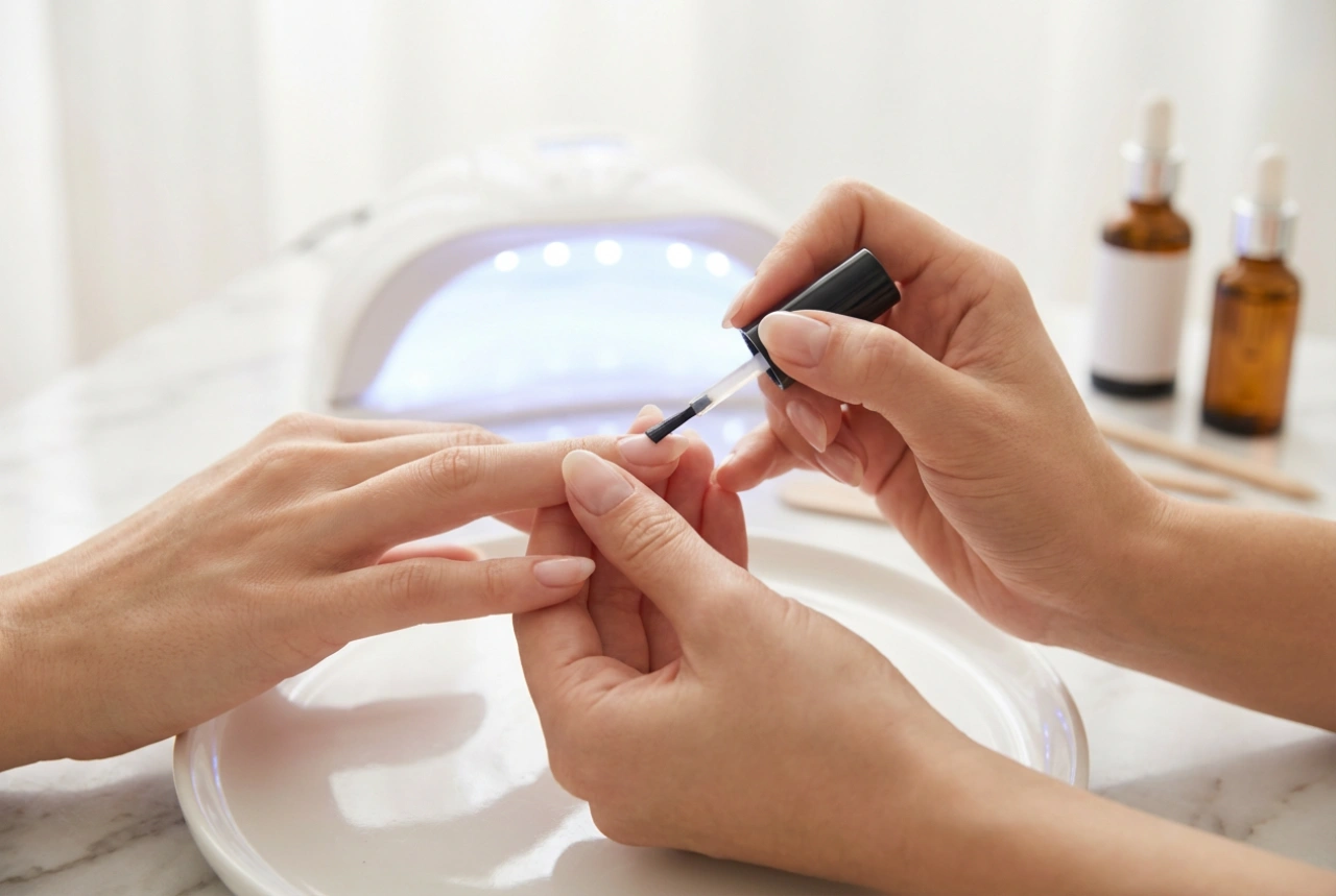 Base pour vernis semi-permanent : préparation de la plaque, application et durcissement