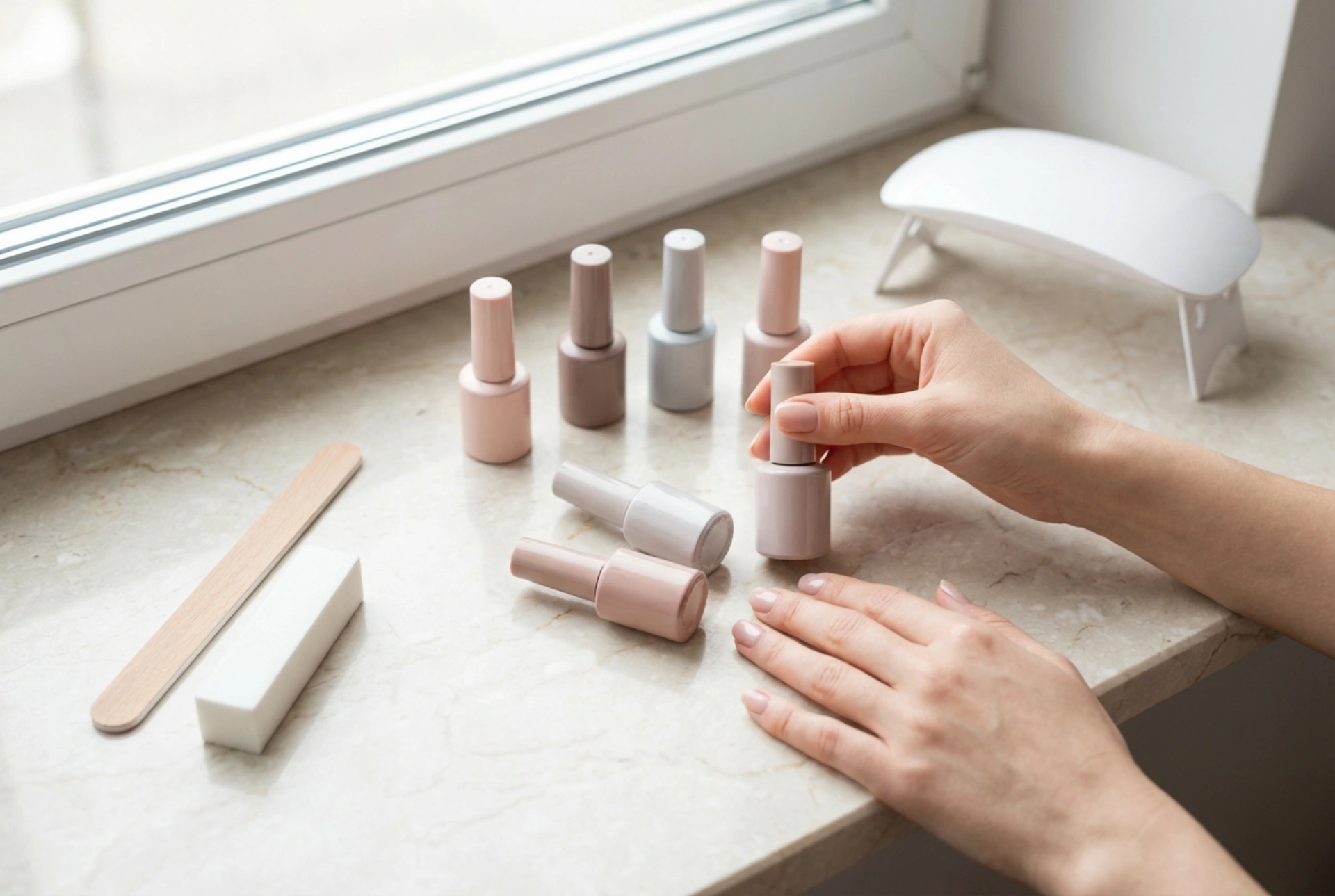 Vernis semi-permanents pour débutants : choix, préparation de l'ongle, durcissement