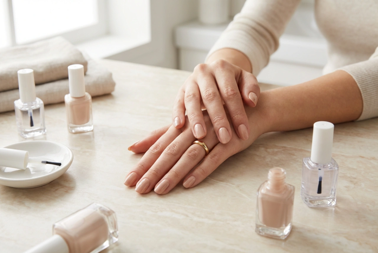 Vernis à ongles classique sans traces : application, séchage et top coat