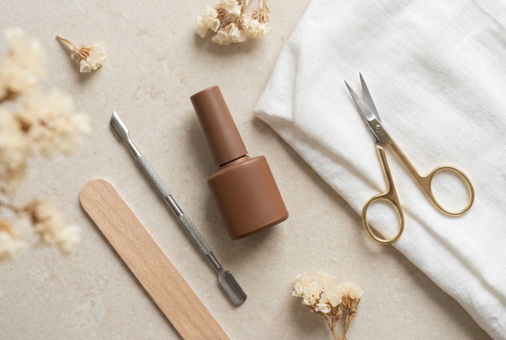 Le vernis semi-permanent marron dans une version élégante : préparation et couvrance