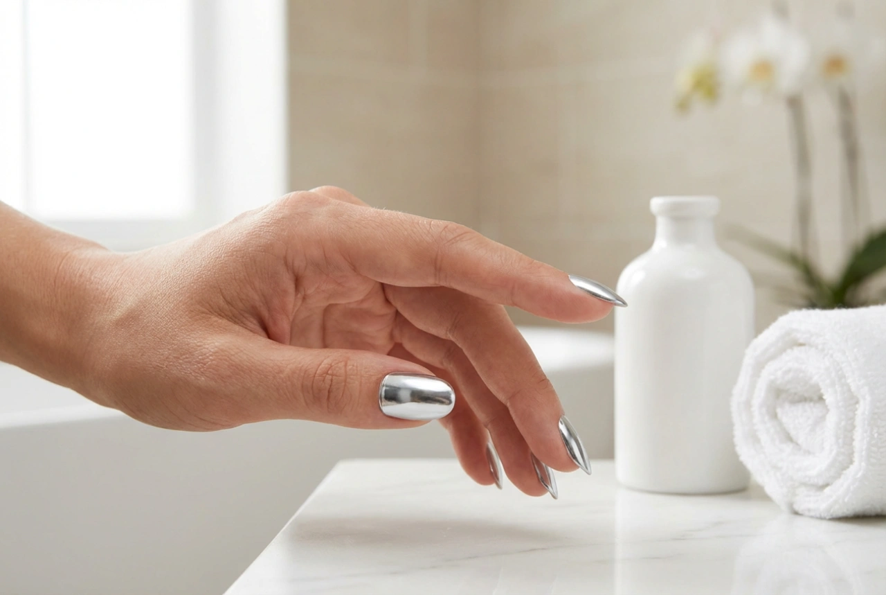Ongles effet miroir à la maison : comment obtenir une brillance parfaite sans traces