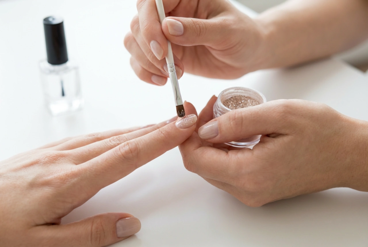 Poudres à ongles : techniques d'application, fixation et choix du top coat