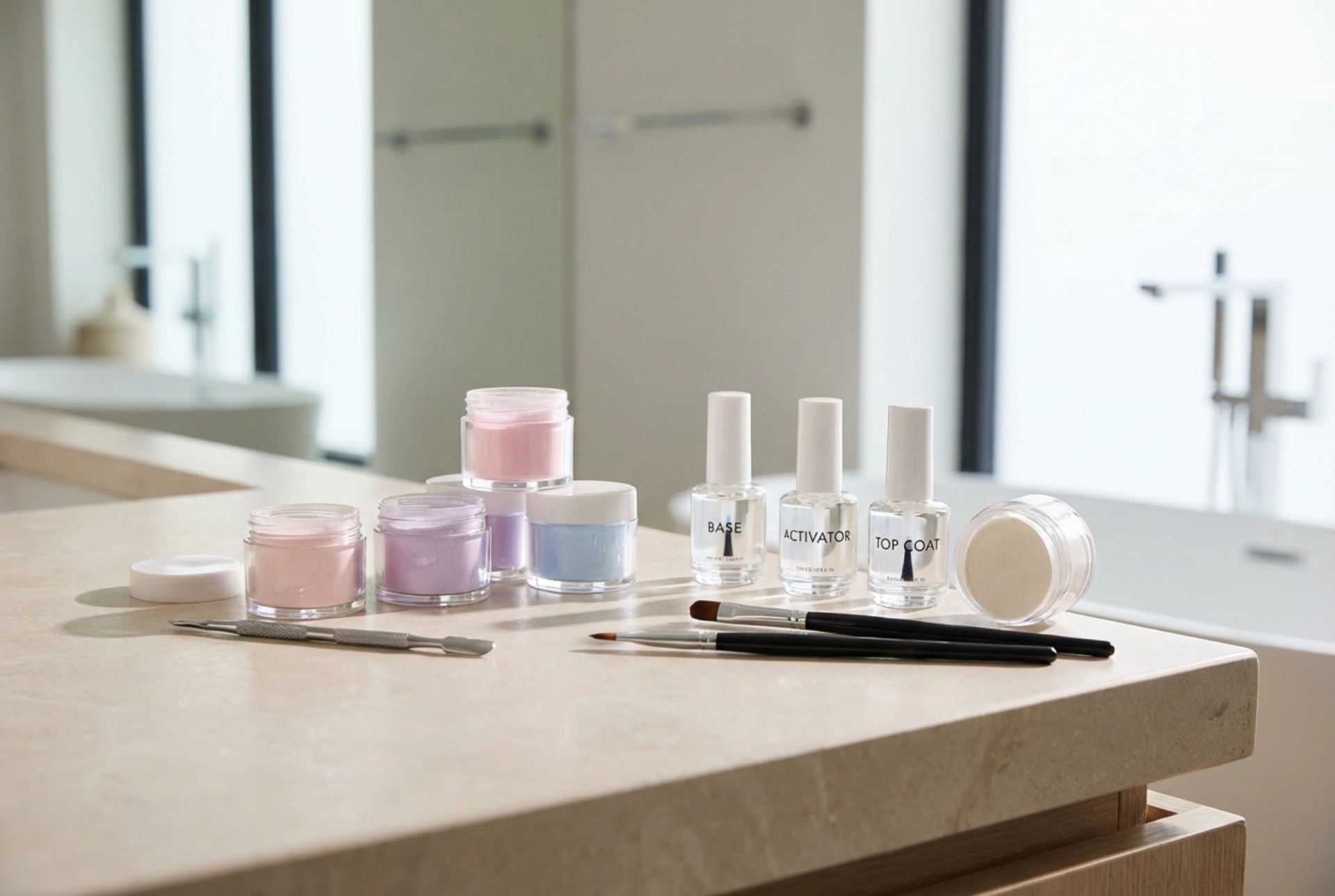 Comment composer son kit de manucure en poudre et commencer à la maison