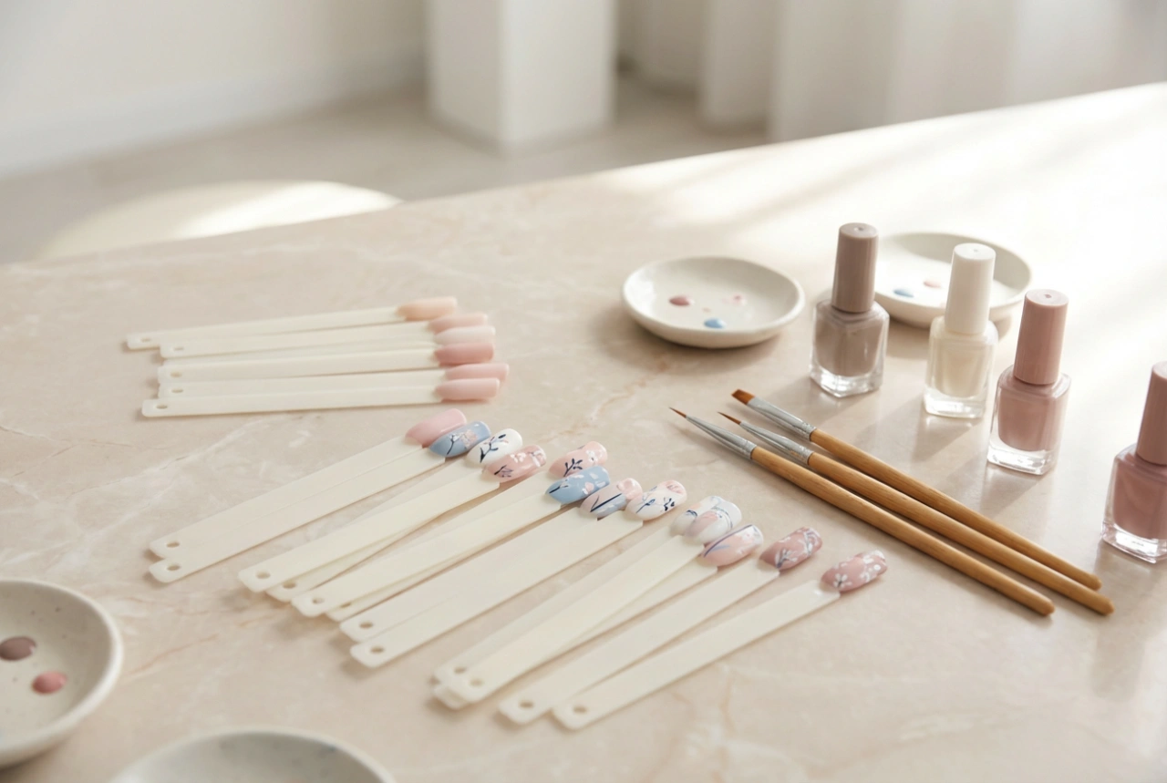 Capsules pour nail art : guide pour s'entraîner et créer des nuanciers