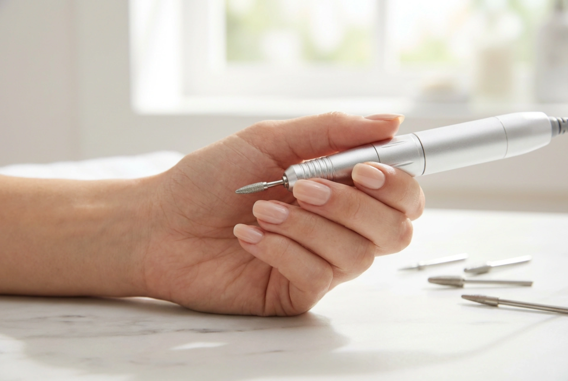 Ponceuse à ongles et cuticules : utilisation sécurisée, embouts et techniques de préparation