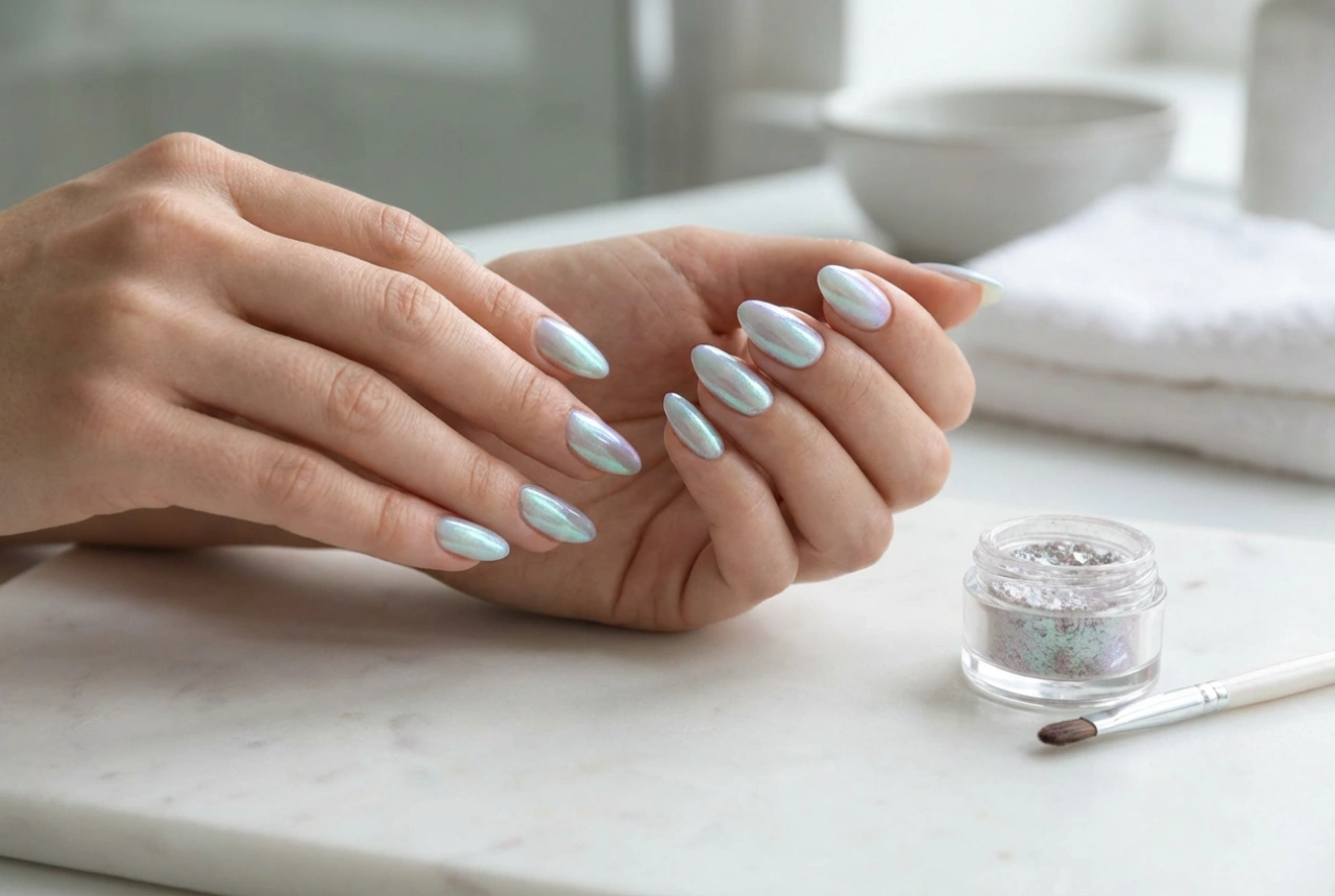 Effet sirène : comment appliquer la poudre sur vos ongles étape par étape