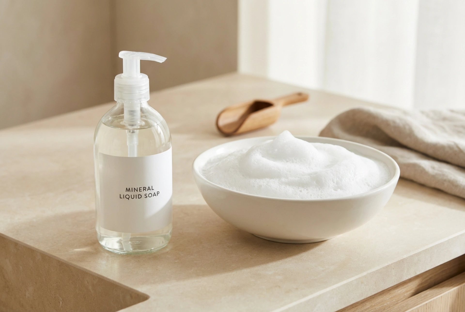 Savon liquide minéral : un nettoyage en douceur étape par étape