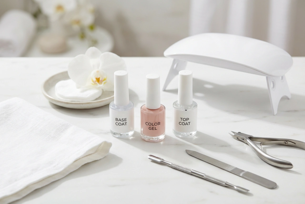 Kit d'ongles en gel : éléments, lampes et première manucure étape par étape