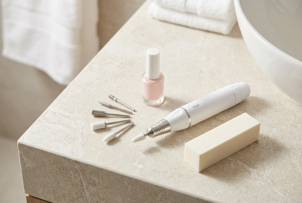 Manucure avec une ponceuse à ongles : kits et premières utilisations