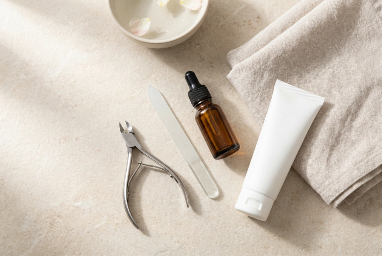 Kits de soin des ongles : outils, huiles et routine de soin à domicile