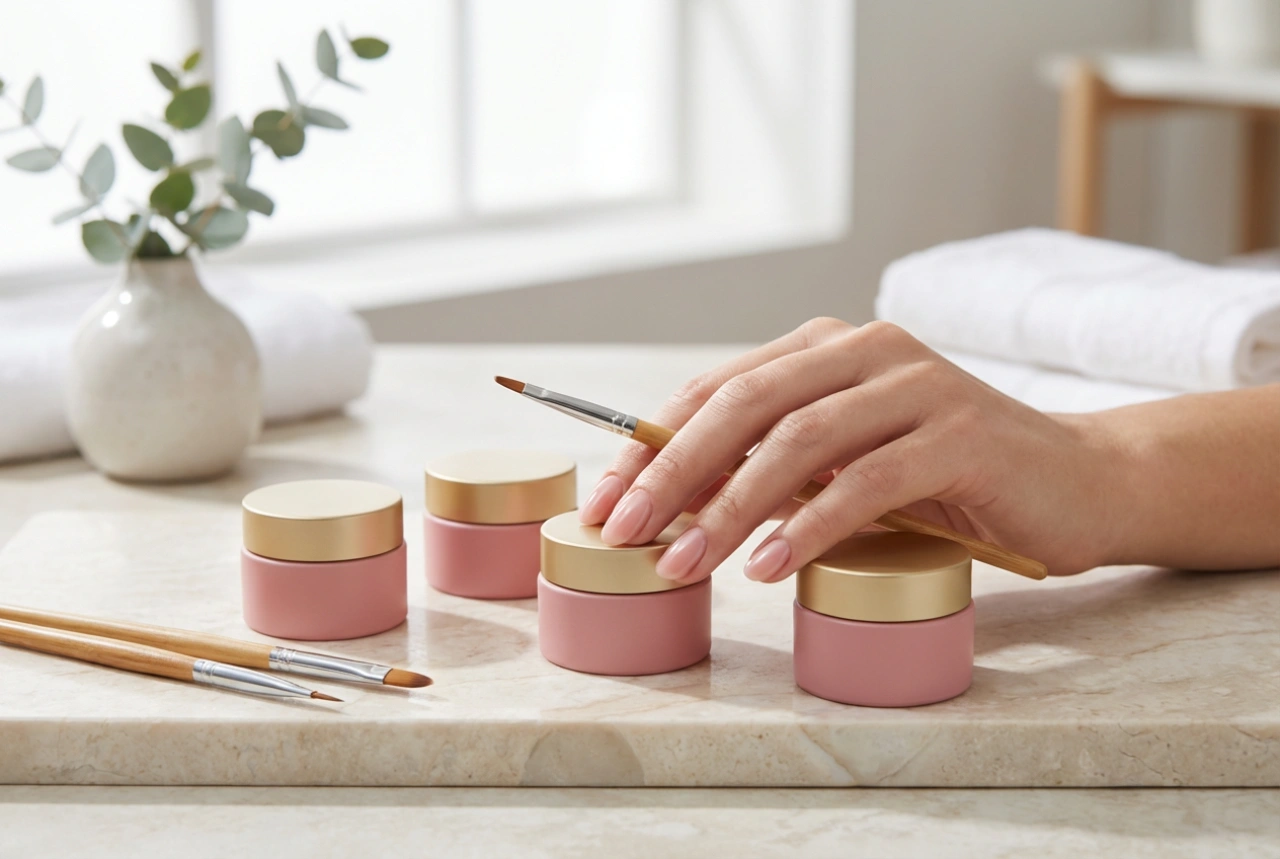 Gel pour ongles rose : types, couvrance et modelage étape par étape