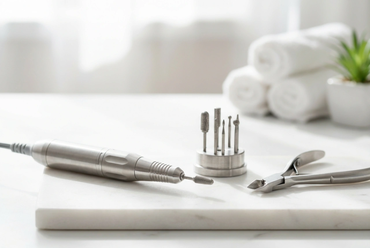 Ponceuse pour pédicure : ergonomie de travail, vitesses et sélection des embouts