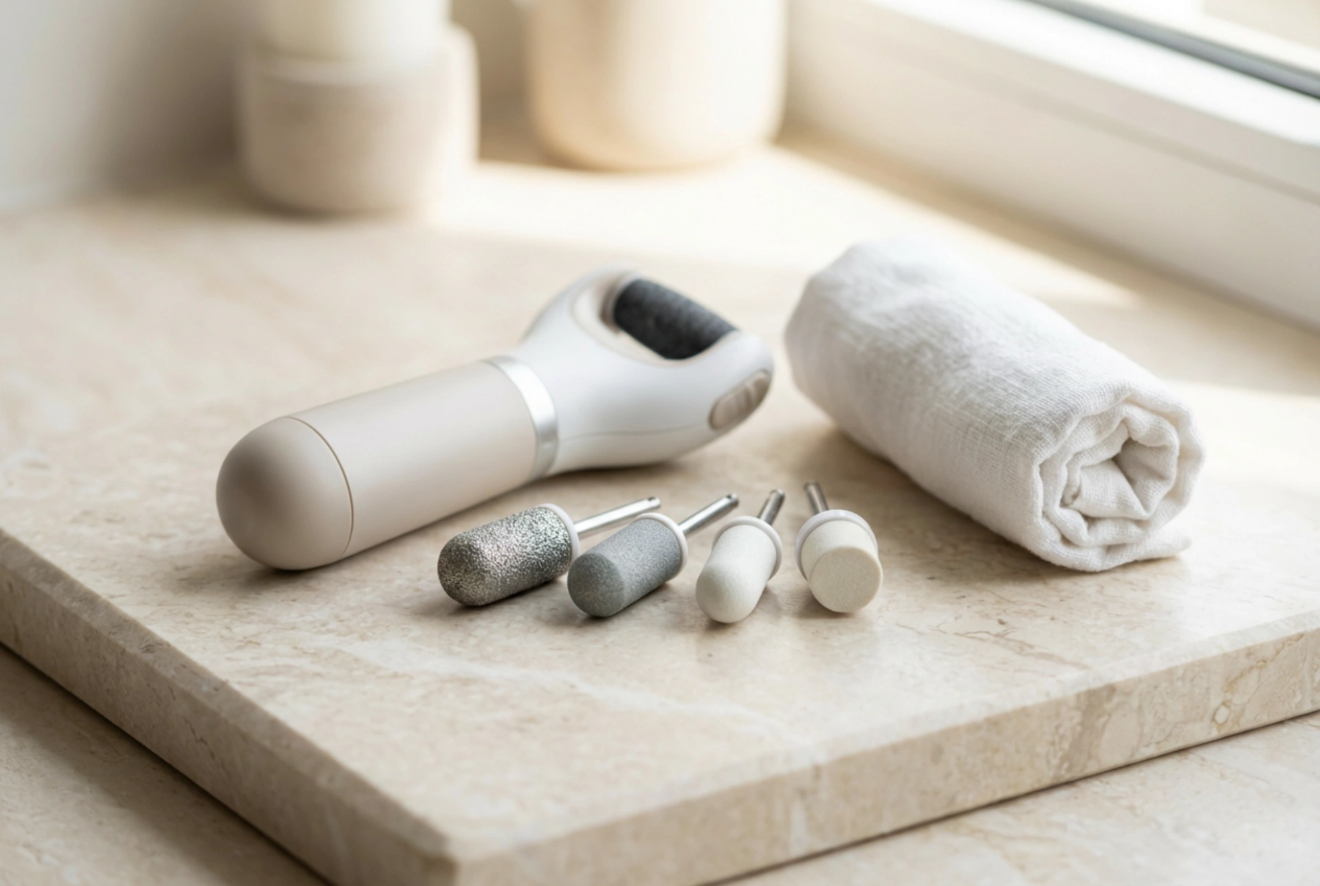 Ponceuse à pieds professionnelle : Paramètres, embouts et utilisation en toute sécurité