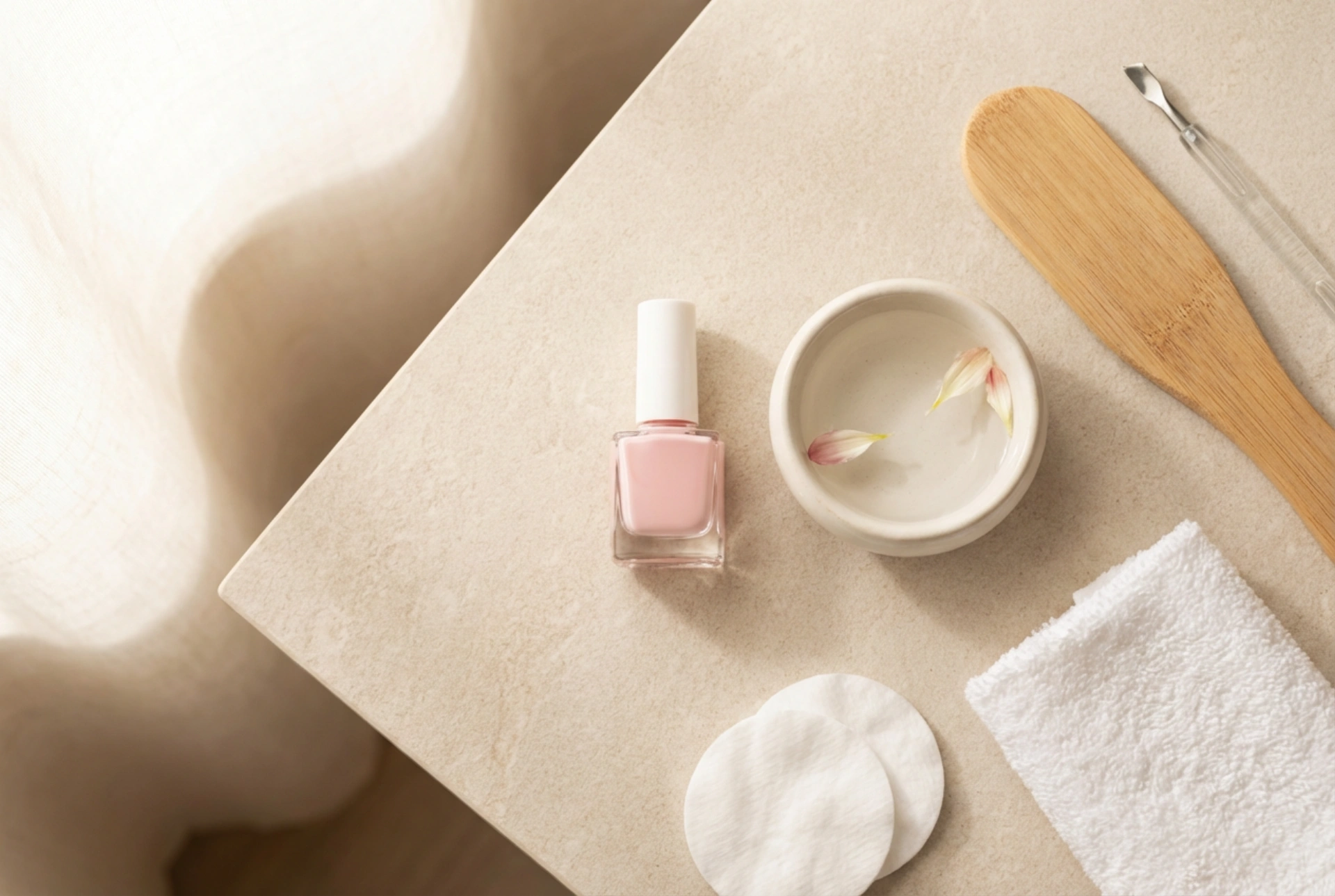 Pédicure hybride rose à la maison : de la préparation au top coat