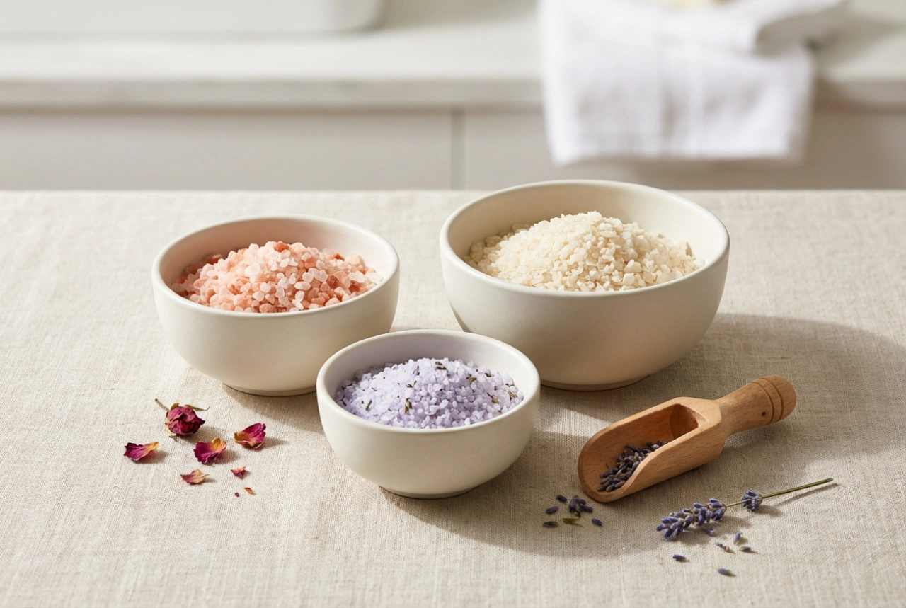 Comment choisir son sel de bain : types, additifs et proportions