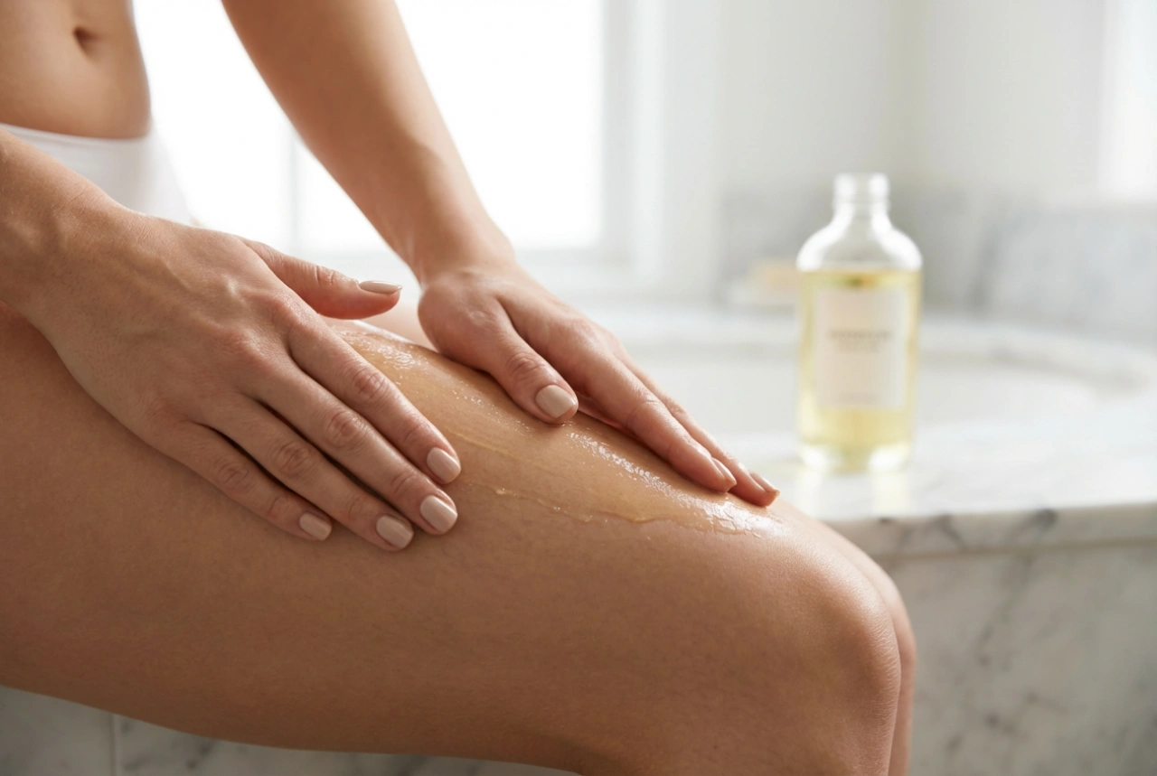 Massage anti-cellulite à l'huile : préparation de la peau et mouvements