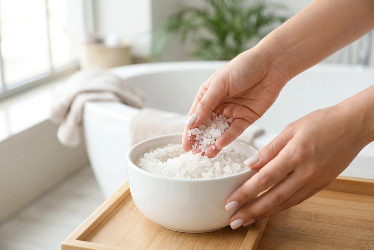Sel de mer pour le bain : bain rafraîchissant et soin de la peau