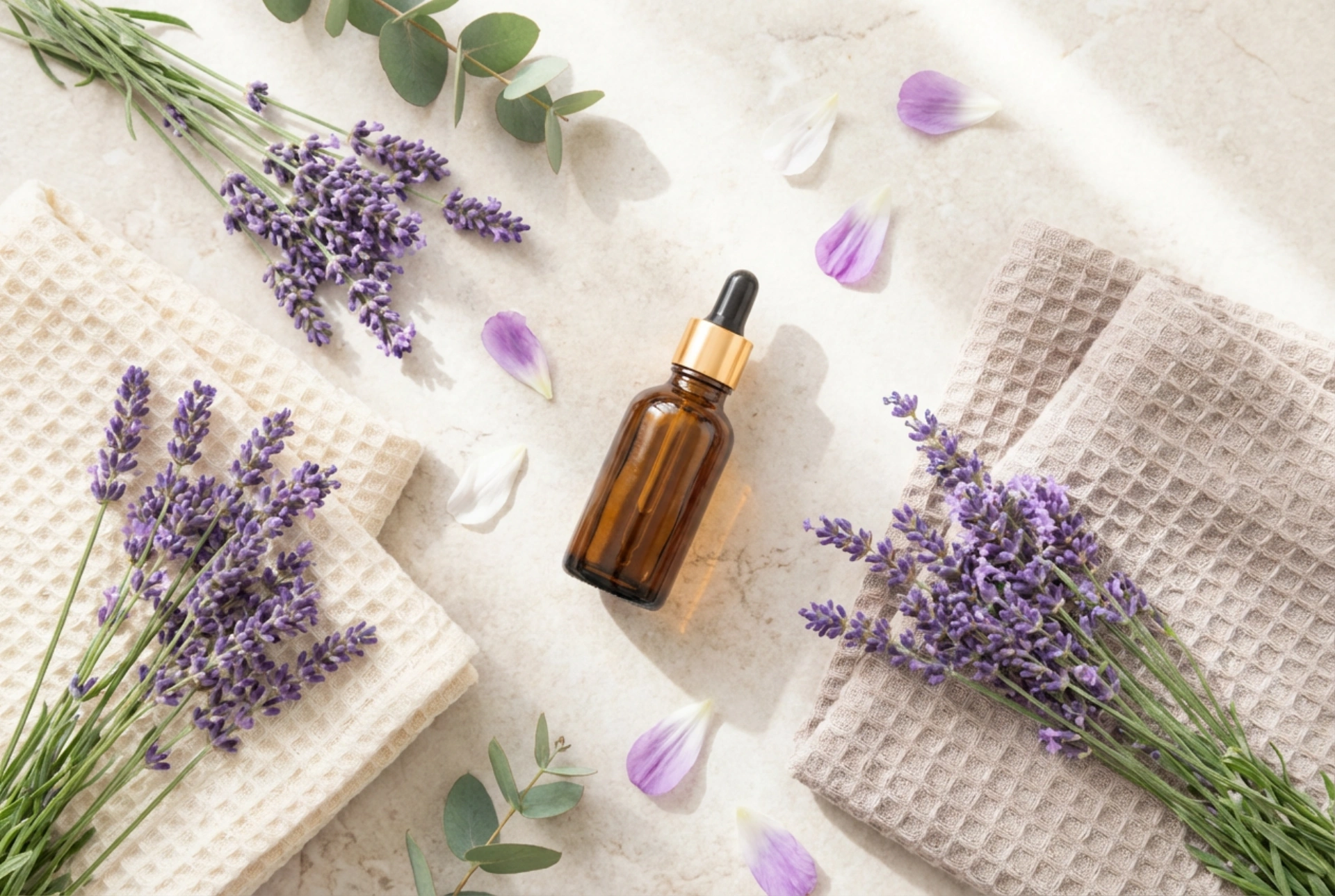 L'huile essentielle de lavande naturelle dans les soins : bain, brume, massage