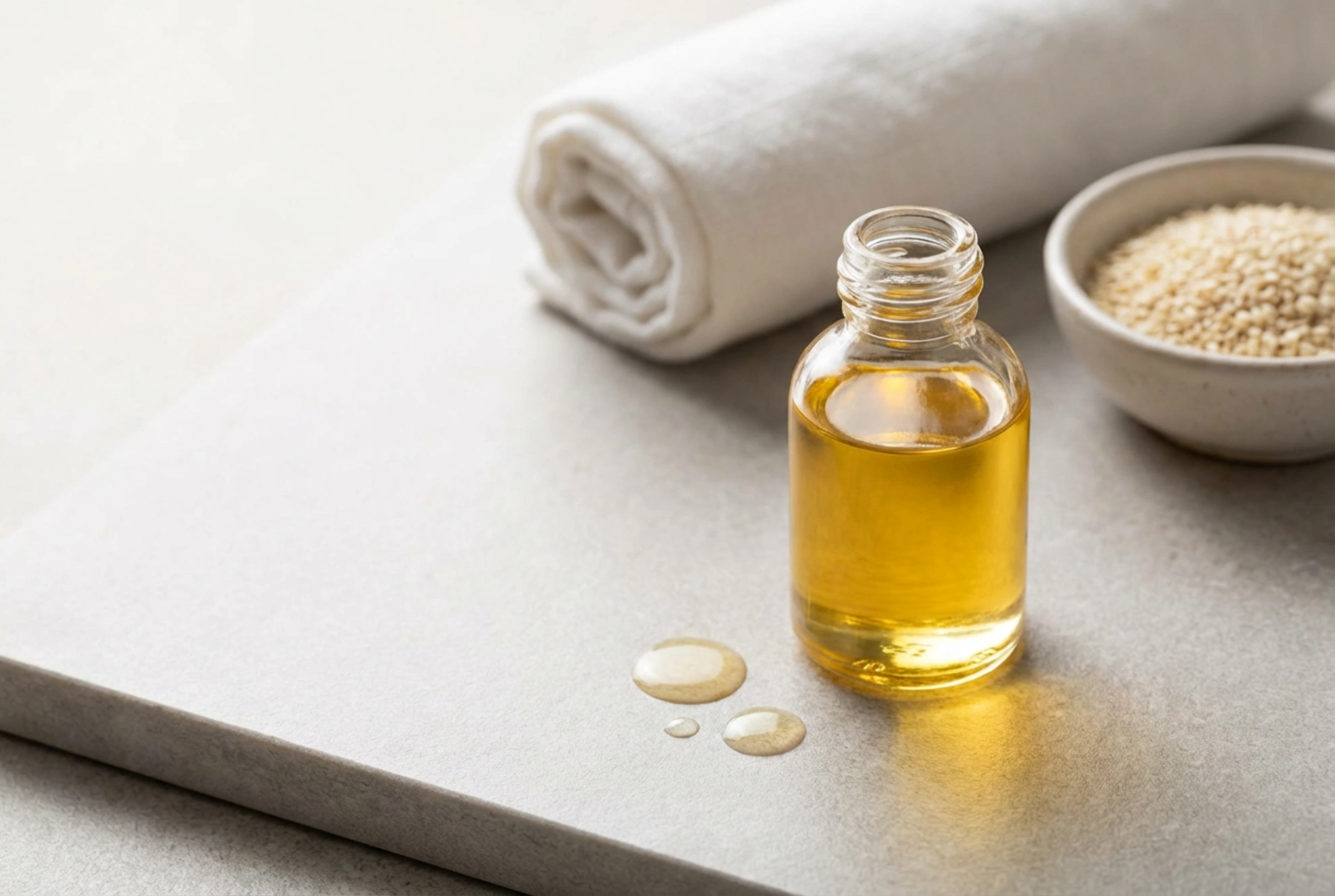 Huile de sésame pour le massage : propriétés et application simple