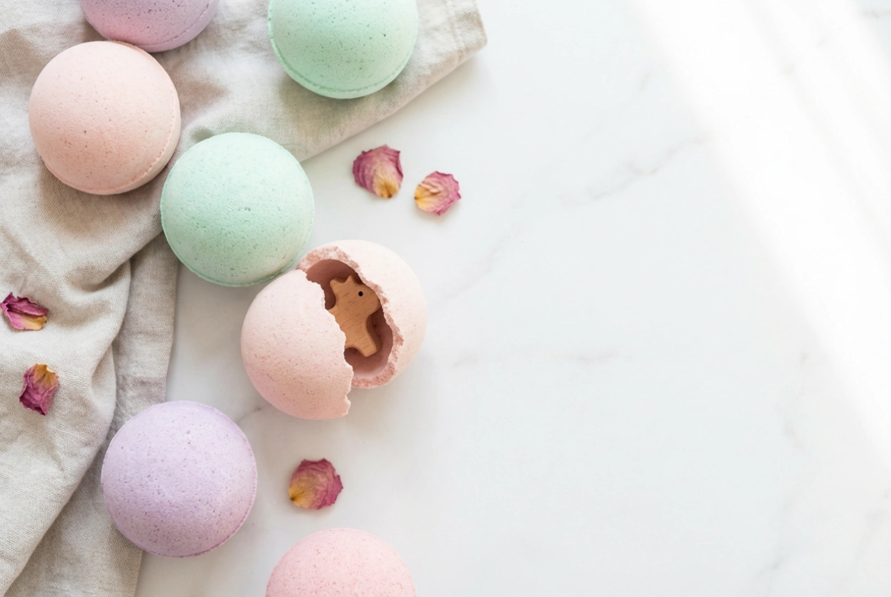 Boules de bain avec surprise : comment fabriquer une bombe de bain ludique