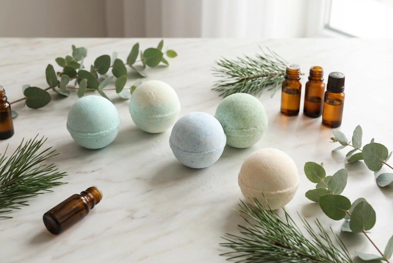Boules de bain de Noël DIY : Parfums et couleurs pour un bain festif