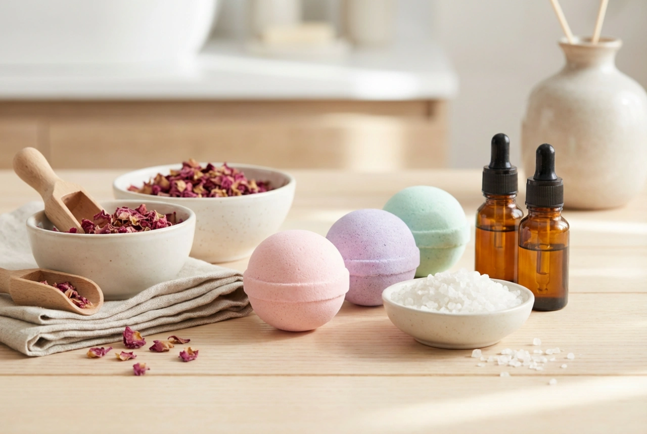 Bombes de bain maison : moulage, séchage et additifs