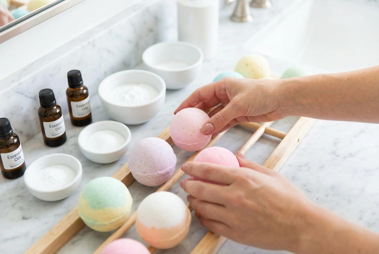 Boules de bain maison : étape par étape du mélange au séchage