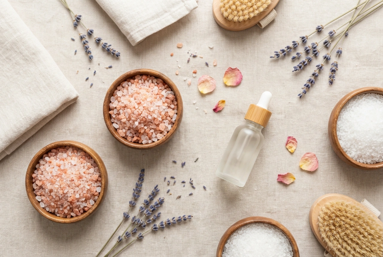 Bain de sel : choix du sel, additifs aromatiques et rituel simple