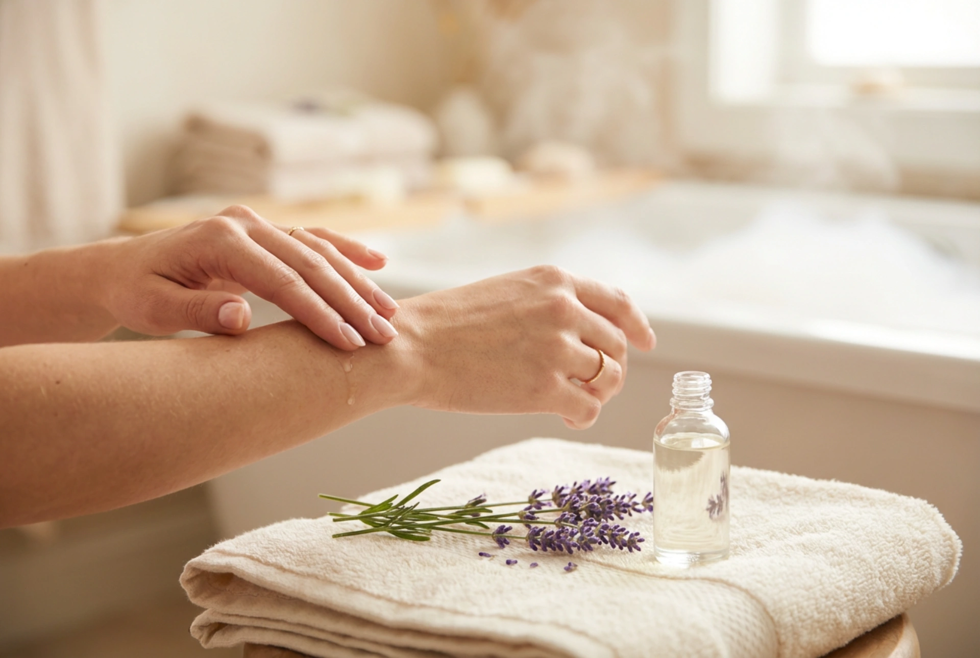 Huile essentielle de lavande : utilisation dans le bain et le massage relaxants