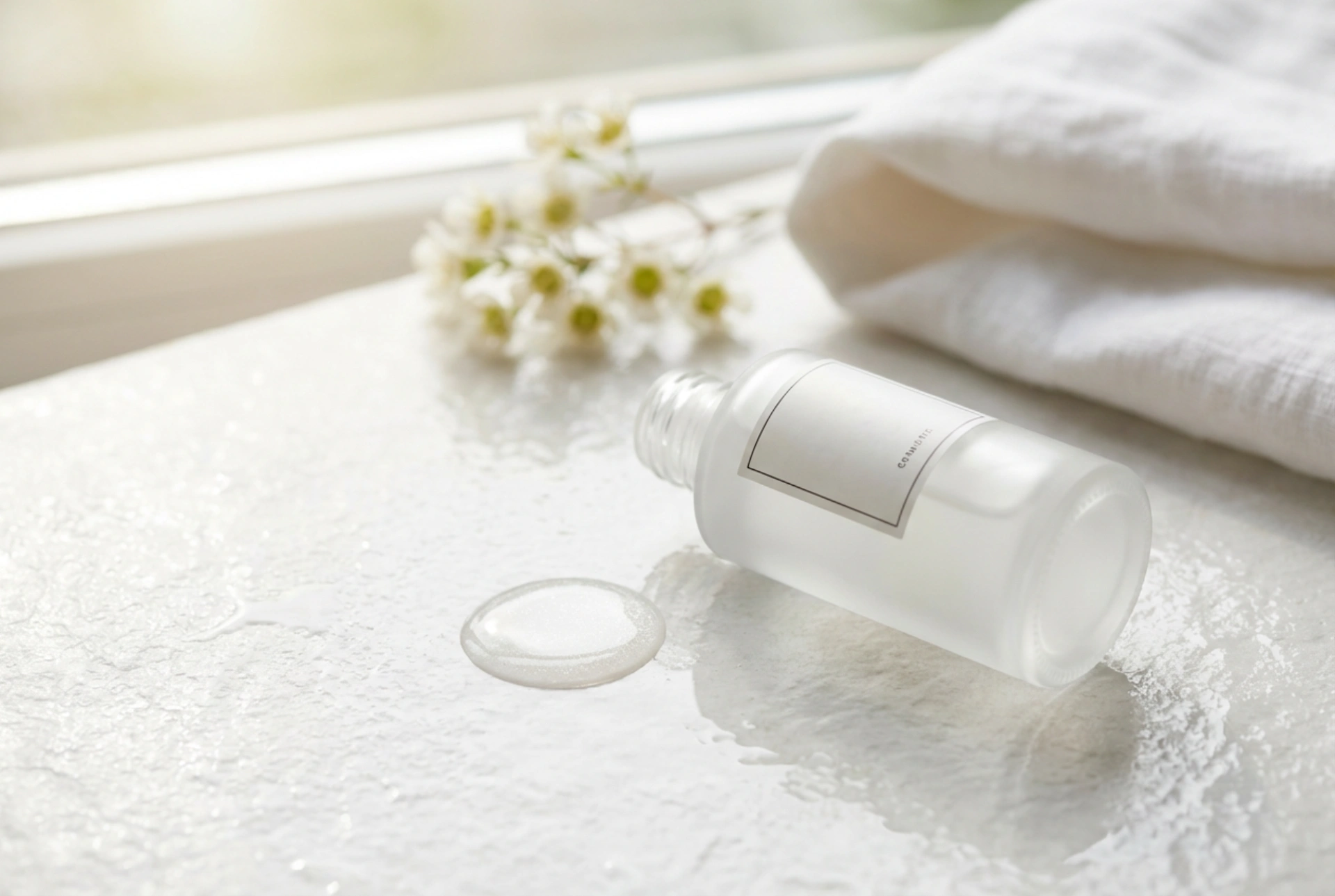 Base de maquillage aqueuse : légèreté, absorption et compatibilité